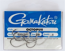 Gamakatsu 02012 Octopus Nickel Hook Size 2/0 6 pack