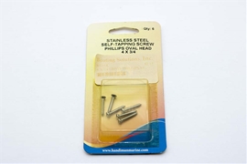 631a Handi Man 4 x 3/4 Oval Head Self Tapping Screw Phillips SS