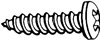 605 8x1 phil ph s/s tap screw