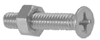 773 hm 8-32X1 fhms  ss w/nut  phil