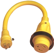 Marinco 104SPP 30A 125V Pigtail Locking Adapter