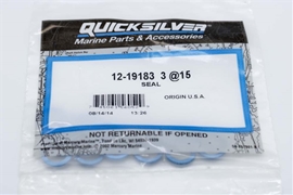 12-19183 3 Quicksilver Mercury Fill Drain Screw Seal-Blue