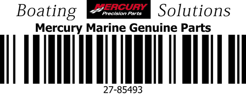 72505 Mercury New OEM Powerhead Exhaust Plate Cover Gasket 27-85493 52893 