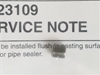 FA523109 Plug Kit Lower Unit Force Mercury OEM