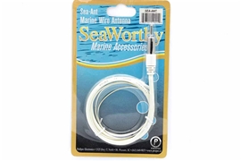 SEA-ANT Marine Radio Single Pole Wire Antenna White