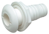 Seachoice 50-18031 Thru Hull Conn-White Plastic 5/8" Hose