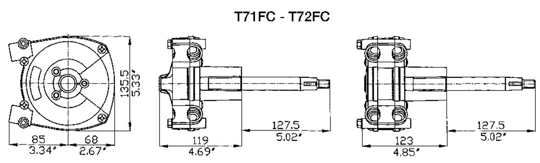 T71 T72 Helm Specifications