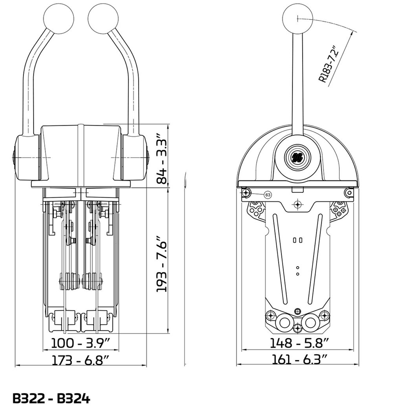 B322 Control Specifications