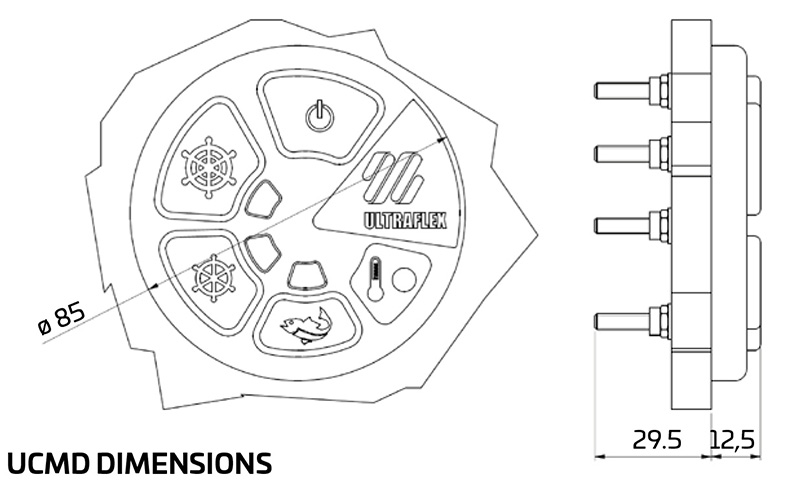 UCMD User Interface Mouting Dimensions