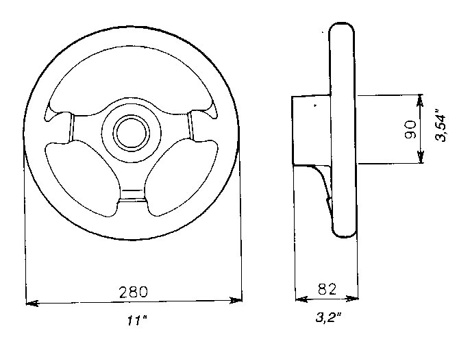 V45 Steering Wheel Specs