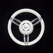 Boccanegra LLW W 67295B White Leather Grip Painted Hub 