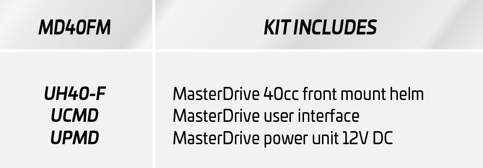 MD40FM Master Drive Retrofit Kitordering Spec