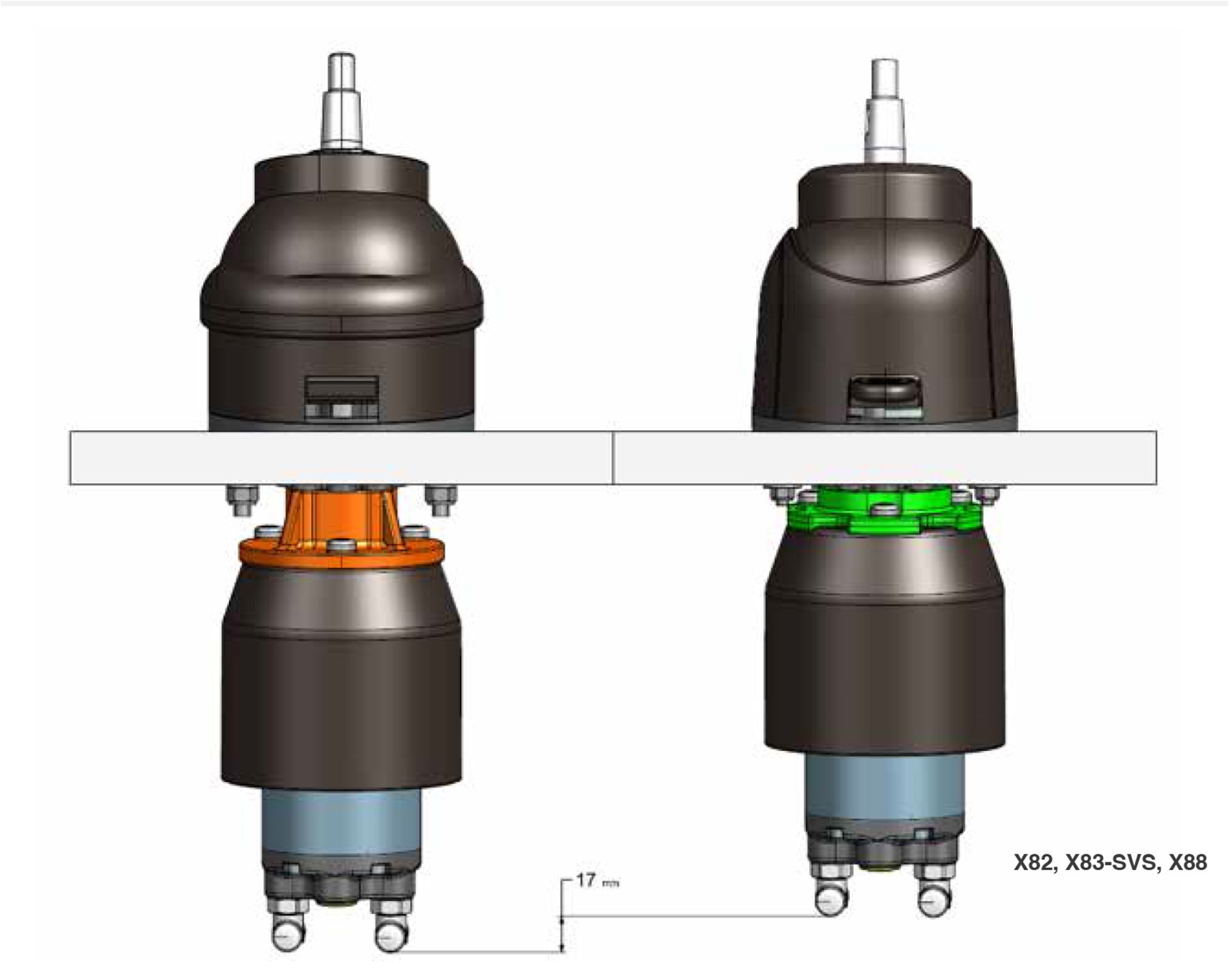 X52 To X82 Mounting Specifications
