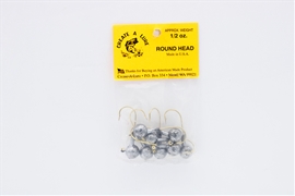 Create A Lure 01812 Unpainted Jig Head 1/2oz 8pcs