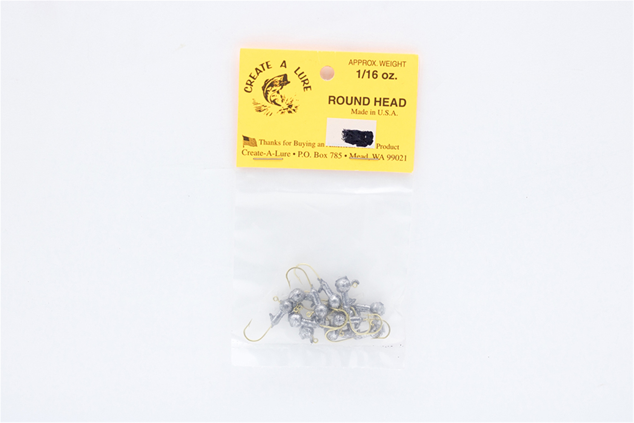 Create A Lure 12116 Unpainted Jig Head 1/16oz 12pcs