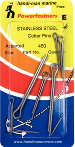 450 ss cotter pins assorted sizes