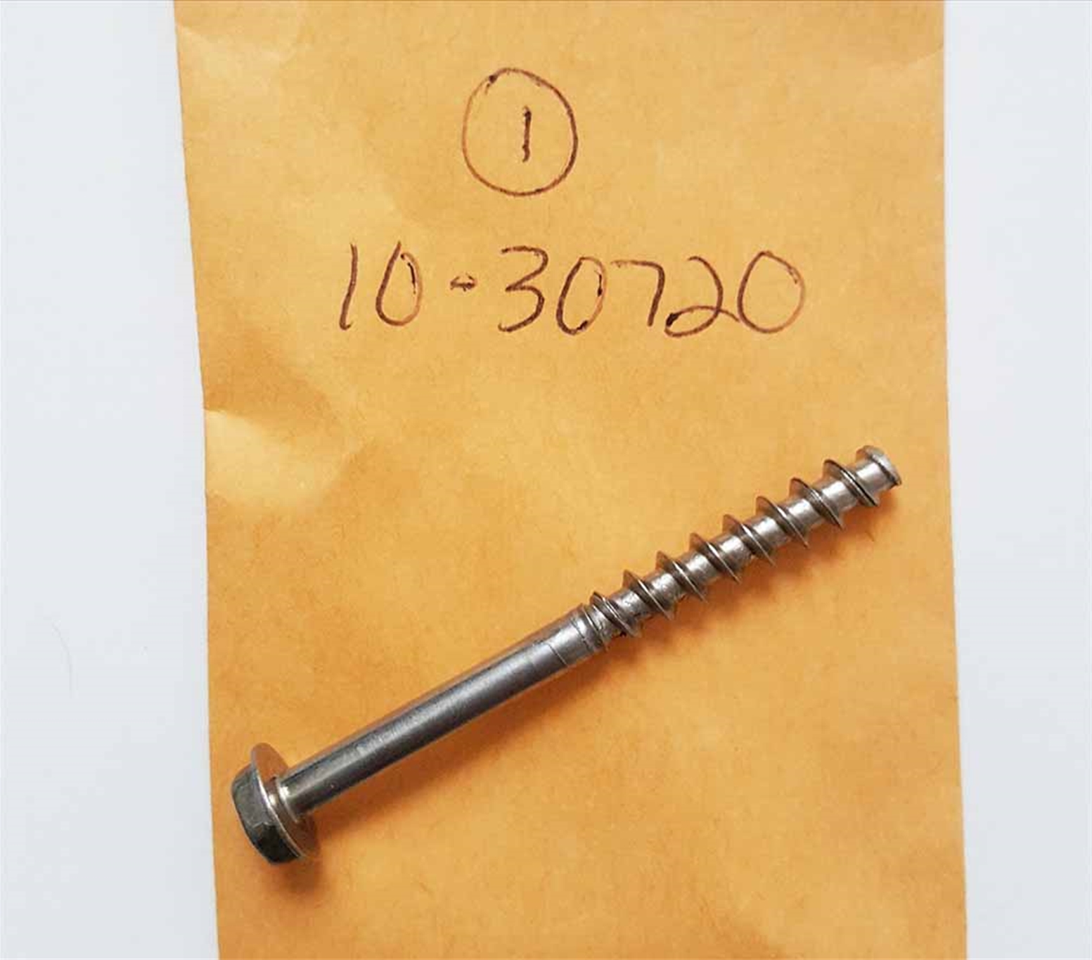 10-30720 Mercury Screw, Water Pump 1/4-20 Hex Head