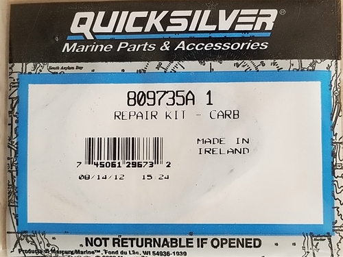 809735A 1 Repair Kit Carb Mercury OEM
