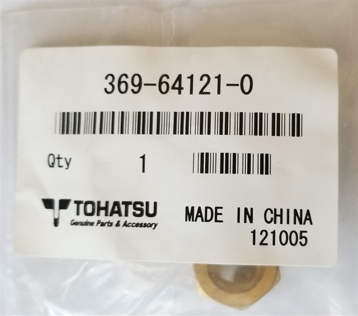 369641210M Prop Nut Nissan Tohatsu Outboards