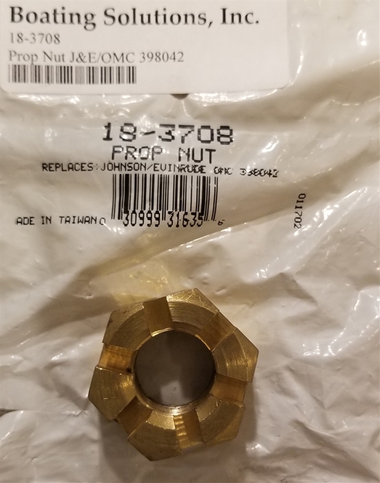 Sierra 18-3708 Propeller Nut - Replaces 398042