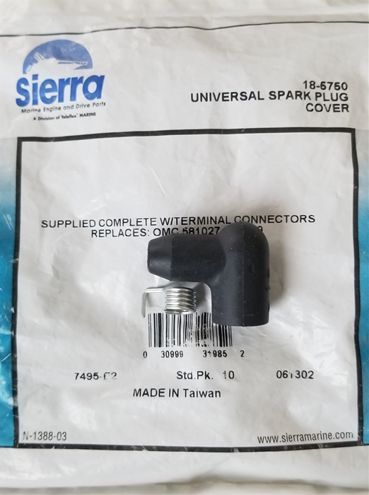 Sierra 18-5750 Spark Plug Boot Cover Omc 581027
