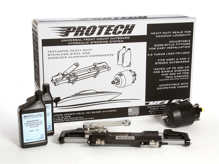 Protech 2.1  Front Mount Outboard Hydraulic Steering Package