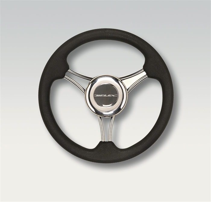 V21B Firm Grip Black Poly Steering Wheel 13.8&quot;