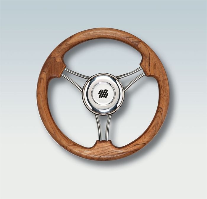 V21TK Natural Grip Teak Steering Wheel 13.8"