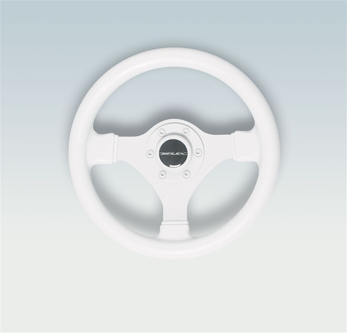 Ultraflex V45W 38049 P 3-Spoke White Steering Wheel