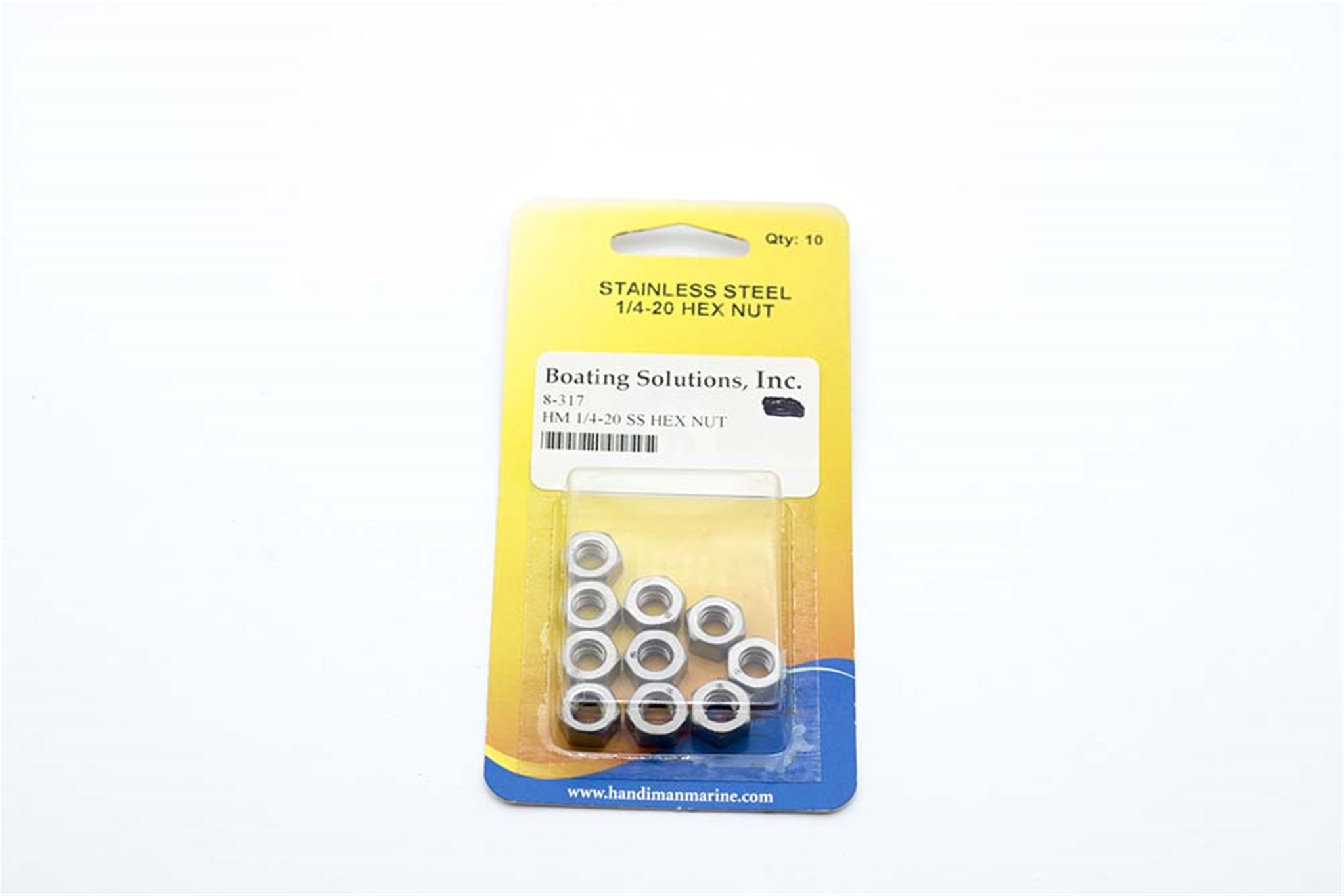 317 Handi Man 1/4-20 SS Hex Nut Fasteners