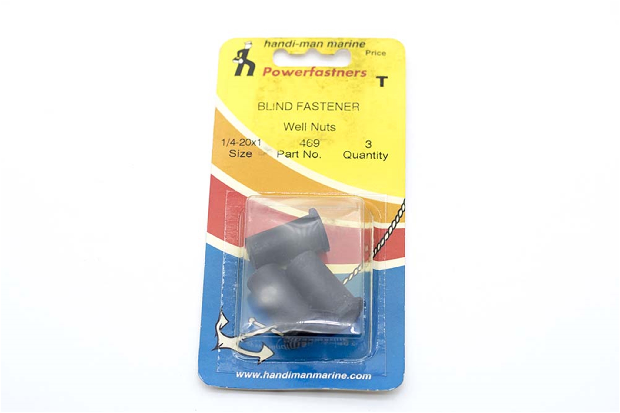 469 Handi Man Well Nuts 1/4-20 x 1 Blind Fastener