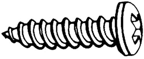 609 10x1 phil ph s/s tap screw
