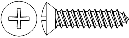 633 6x1 phil oh s/s tap screw 