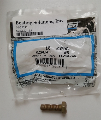 10-35386 Mercury Cyl. Block Assy Screw