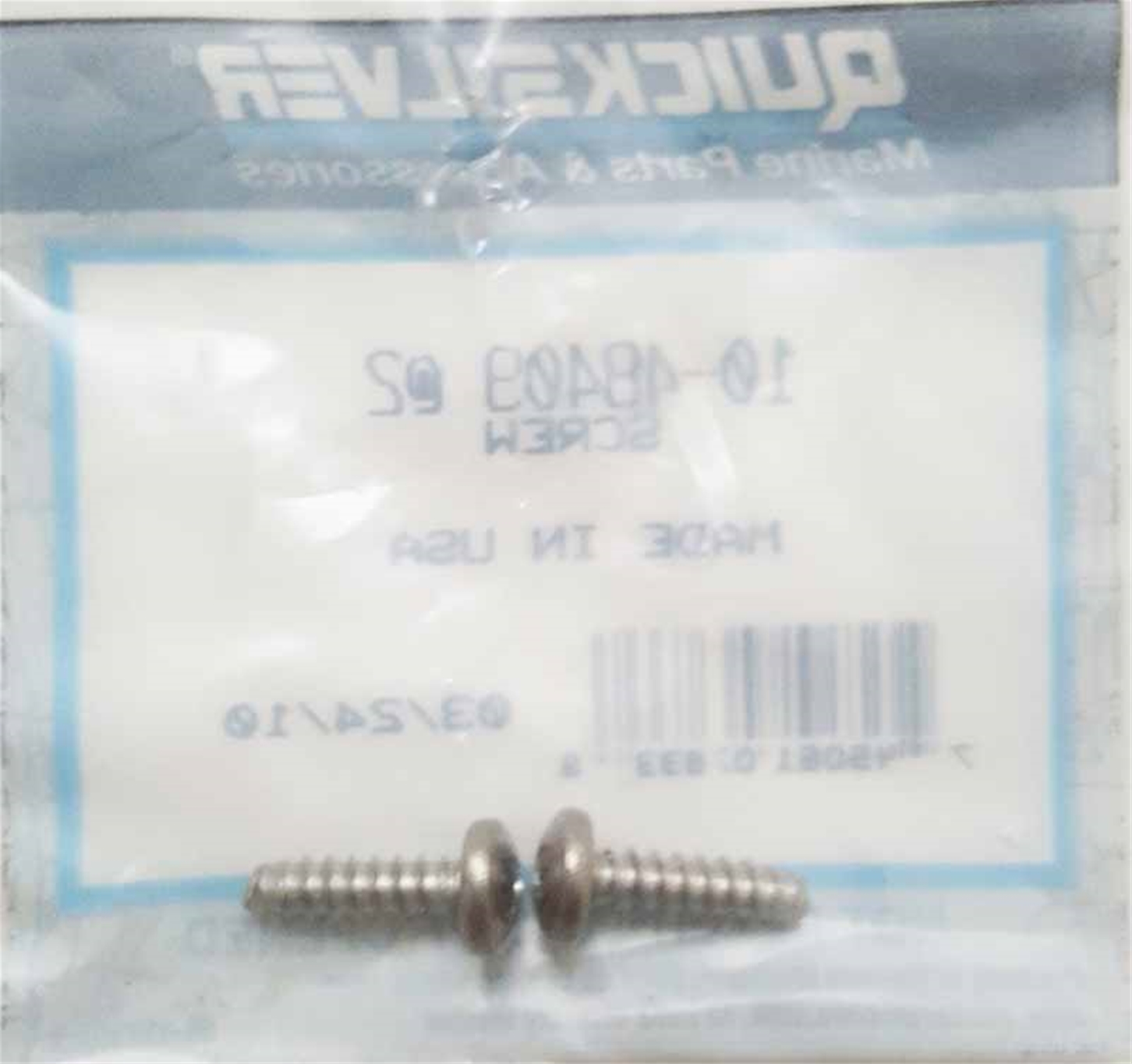 10-48409 Mercury Screw, #10-16x.625 SS