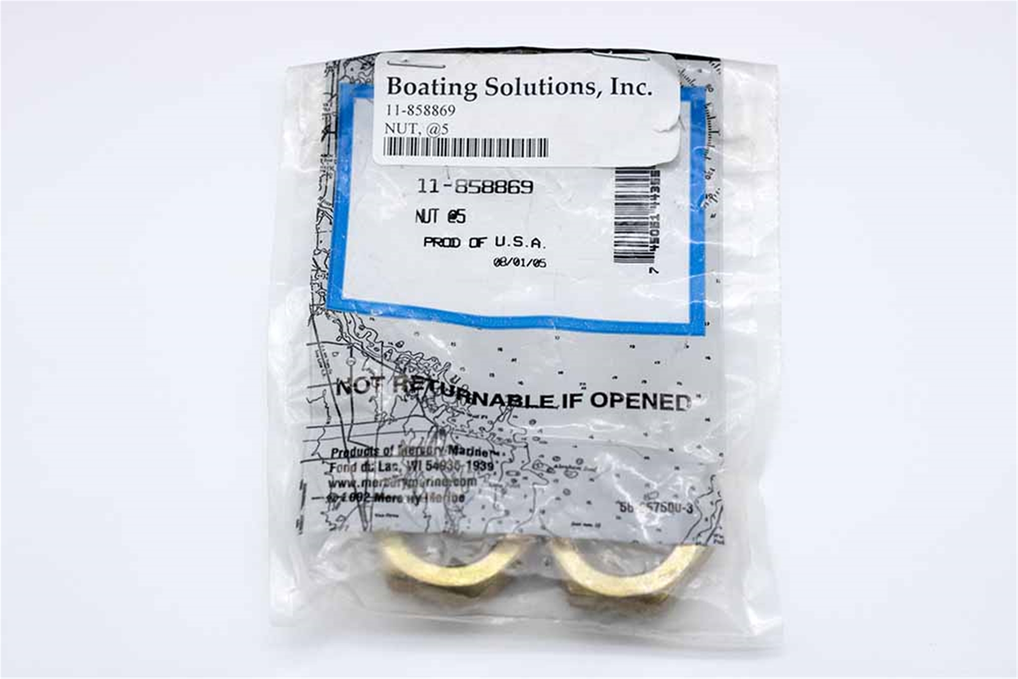 11-858869 Mercury Transom Bracket Nut
