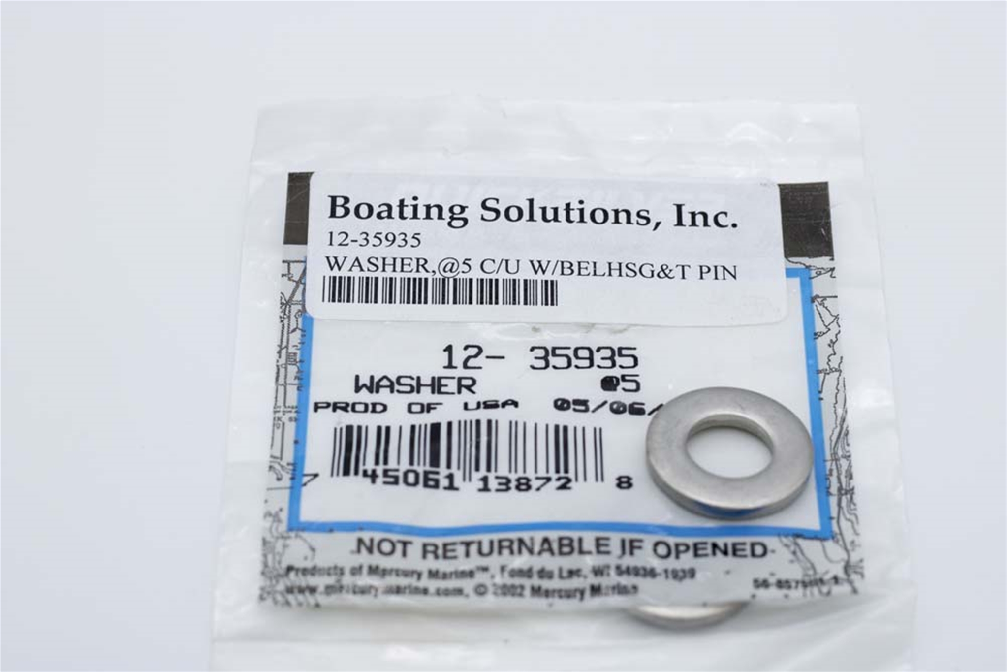 12-35935 Washer 5 C/U W/Belhsg T Pin