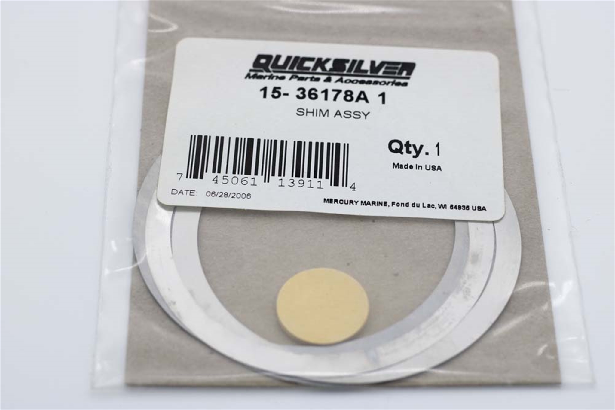 15-36178A 1 Quicksilver Mercury OEM Shim Set SS
