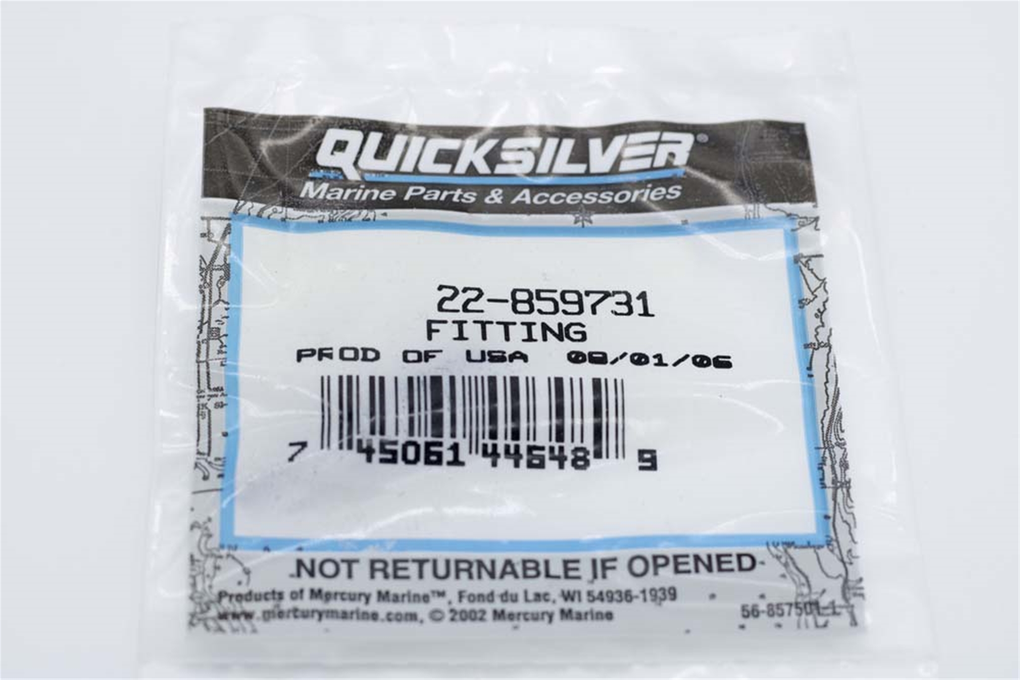 22-859731 Quicksilver Mercury Fitting