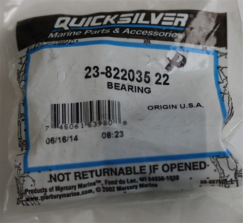 23-822035 22 Bearing Swivel Bracket Mercury OEM