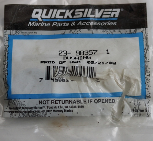 23-98357 1 Bushing Transom Assembly Mercury OEM