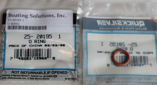 25-20195 1 O Ring Plug Assembly Mercury OEM