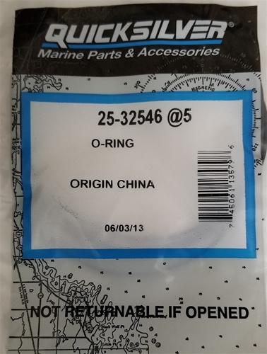 25-32546 O Ring Drive Top Cap Mercury OEM