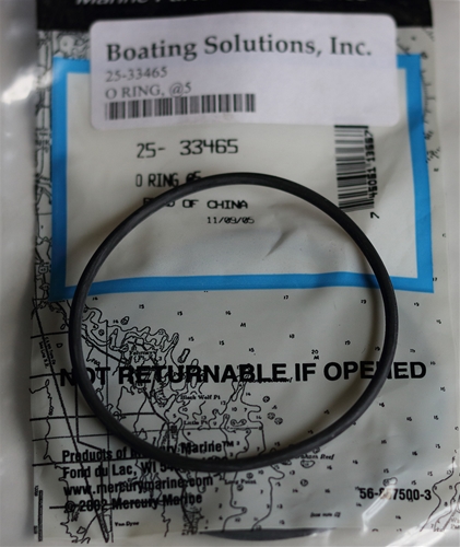 25-33465 O Ring Seawater Pump Impeller Mercury OEM