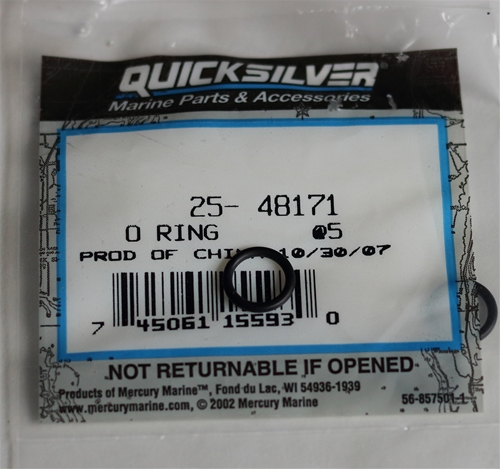 25-48171 O Ring Trim Pump Valve Body Mercury OEM