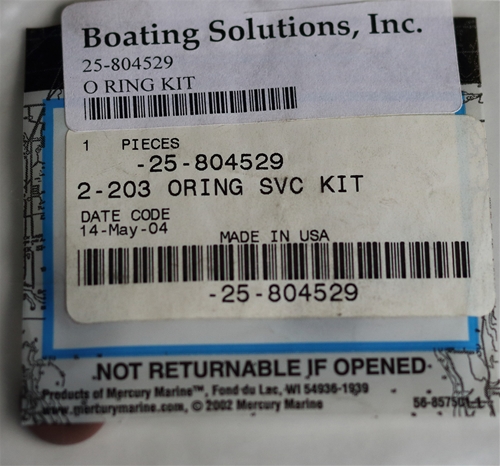 25-804529 O Ring Fuel Injector DFI Mercury OEM