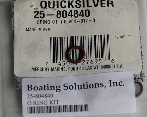 25-804840 O Ring Fuel & Air Rail DFI Mercury OEM