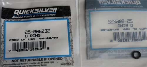 25-806232 O Ring Power Steering Hose Mercury OEM
