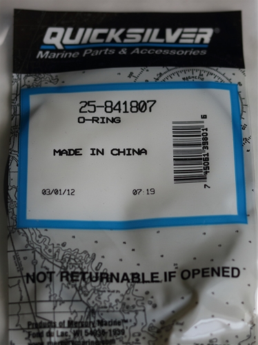 25-841807 O Ring Seawater Pump Mercury OEM