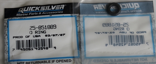 25-851889 O Ring Fuel Rail Verado Mercury OEM